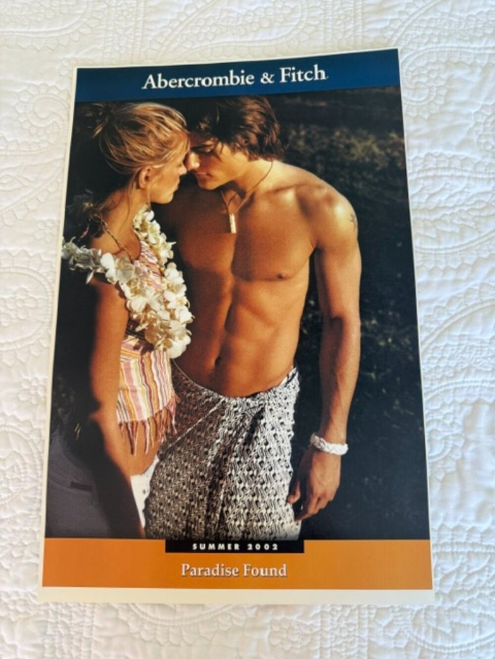 abercrombie & fitch paradise found summer 2002 poster